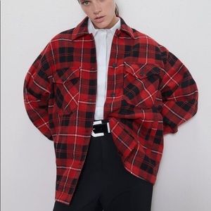 Zara Checked Shacket